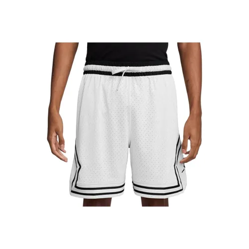 Джордан Dri Fit Sport Ромб Спортивные шорты Мужские Белые