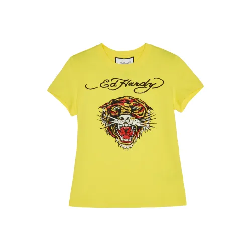 Ed Hardy T-рубашка Женская Mango Mojito Yellow