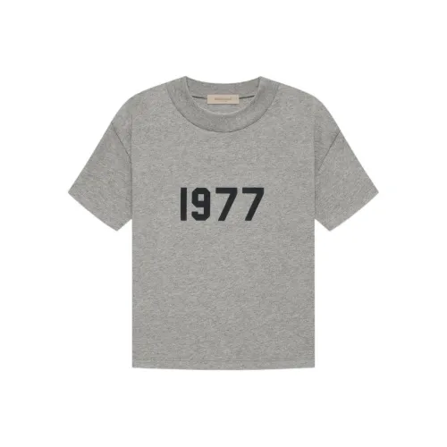 Fear Of God Essentials SS22 Рукав с спущенным плечом T-рубашка Женская Темный овсяный