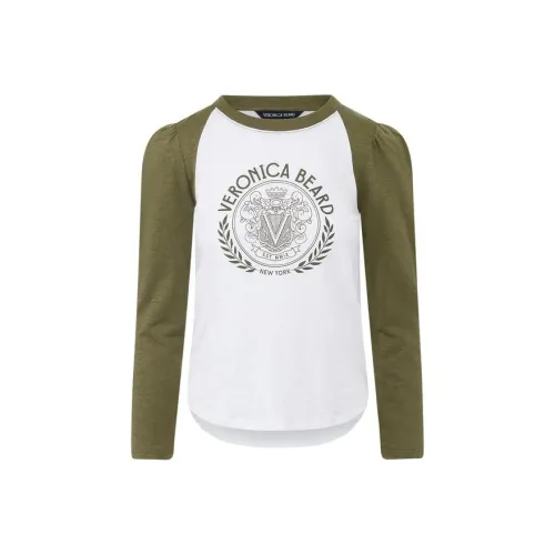 Veronica Beard Mason Логотип Бейсбол Футболка Рубашка Женская Белая