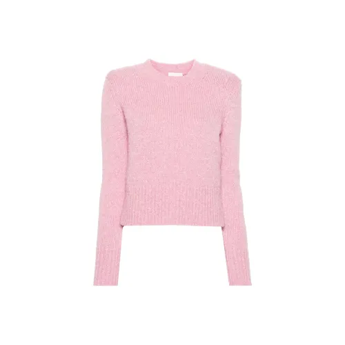 ISABEL MARANT SS24 Кашемир Свитер Женский Светло-Розовый