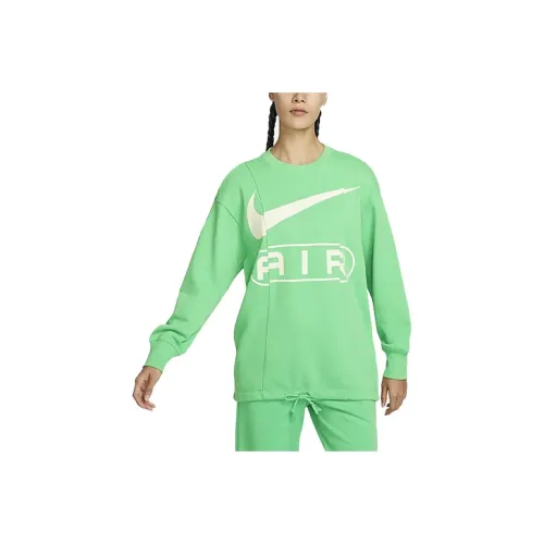 Nike Рукав с оборванным плечом T-рубашка Женская Весенний зеленый