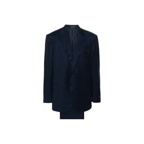 Corneliani SS24 Бизнес-костюм Мужской Морской Синий