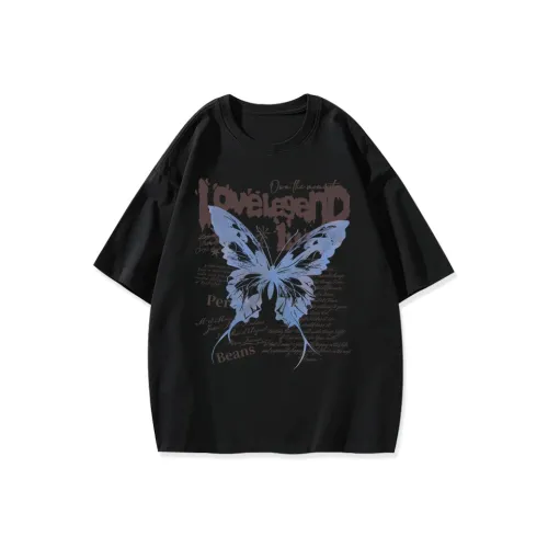 ILYOIL Стандартная футболка унисекс синего цвета