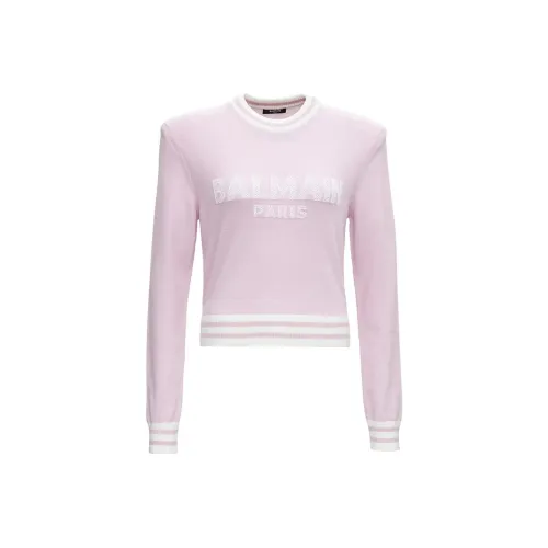 BALMAIN Розовые Женские Свитеры