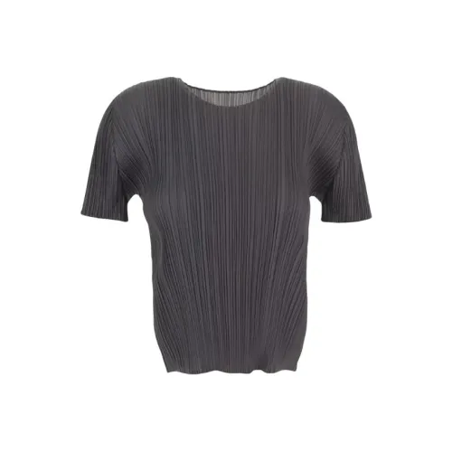 PLEATS PLEASE ISSEY MIYAKE Серые Женские Рубашки T