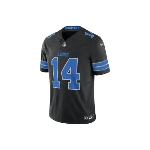 nike Dri Fit Amon RA ST. Коричневый Detroit Lions Регби Джерси Мужской Черный