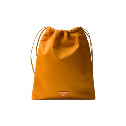 PRADA Переработанный нейлон сумка для хранения женская амбра
