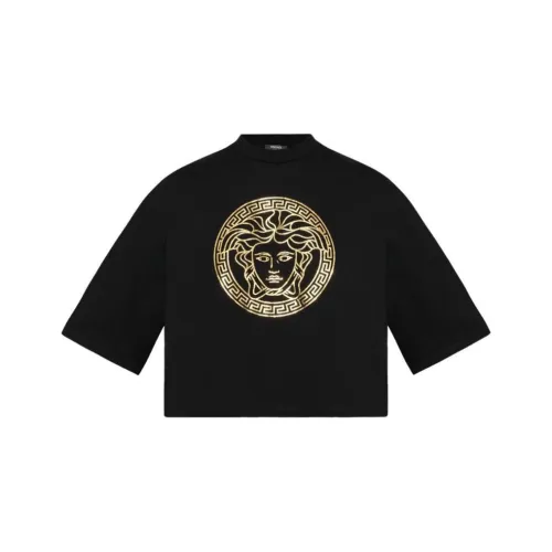 VERSACE Черные Женские Т-рубашки