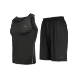 Комплект (Черный топ + Черные штаны)