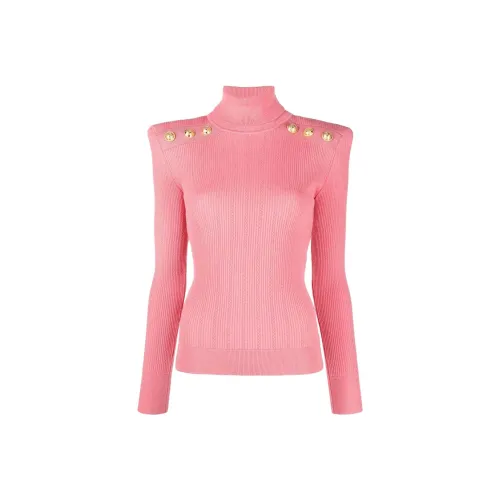 BALMAIN SS22 Свитер Женский Розовый