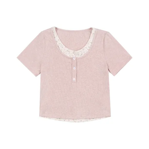 Geyini Розовые Женские Футболки