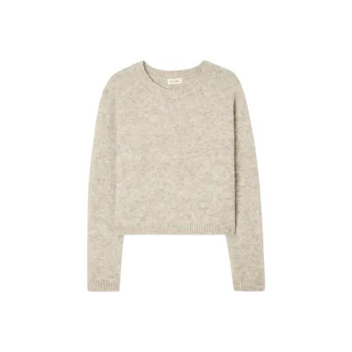 AMERICAN VINTAGE A.M FW24 Pull Femme Cikoya Свитер Женский Светлый Умбра