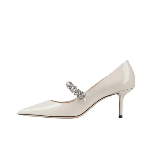 Jimmy Choo Bing Низкий каблук Высокие каблуки 6,5 см Женские Белые