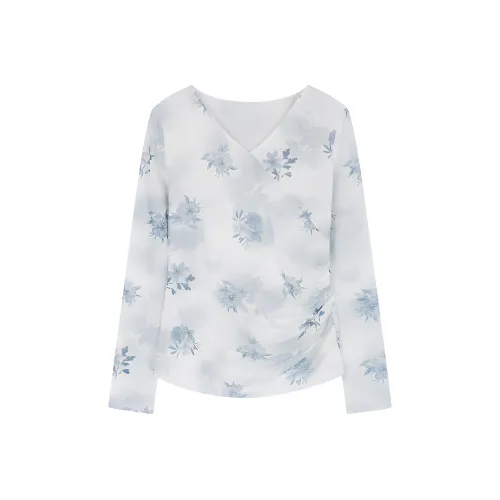 IHIMI T-рубашка Женская Смешанная Синяя