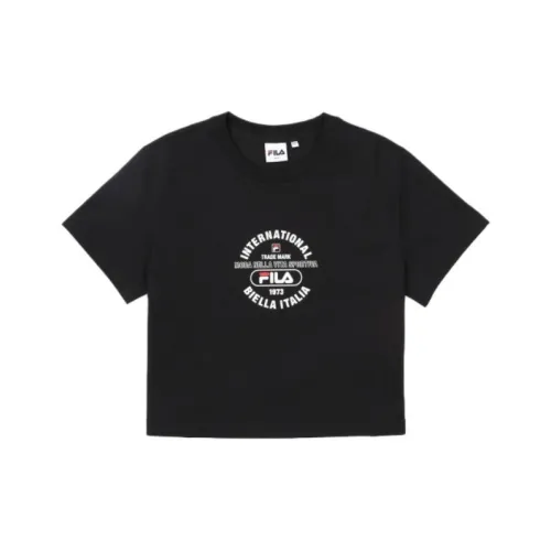 FILA Черные Женские Короткие Топы