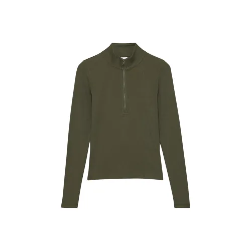 ARITZIA T Рубашка Женская Темно-оливковый Темно-оливковый