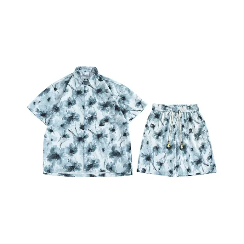 Goods Engraving Рубашка Комплект Унисекс Морской синий