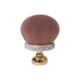 Белый гриб, голова, макияж, кисть с горным хрусталем