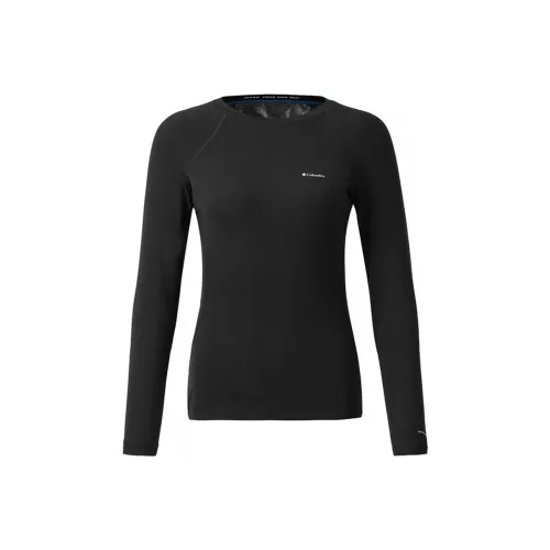 Columbia совместная бренд походная реглан-футболка с рукавами женская черная