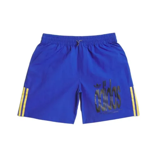 Adidas Originals Скейтбординг Графический Вода Шорты Спортивные шорты Унисекс Королевский синий