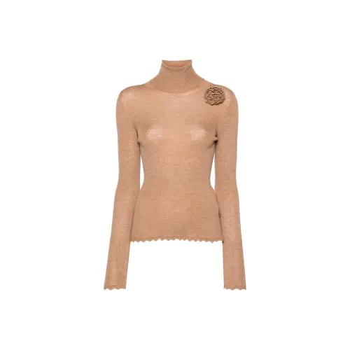 Blumarine FW24 Свитер Женский Песочный Бежевый