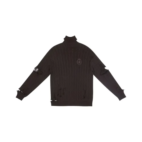 Balenciaga Свитер Свободный крой Женский Коричневый