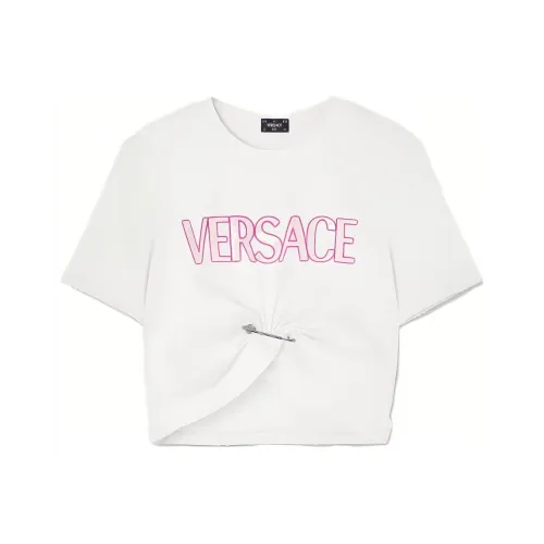 VERSACE Белый Женские Короткие Топы