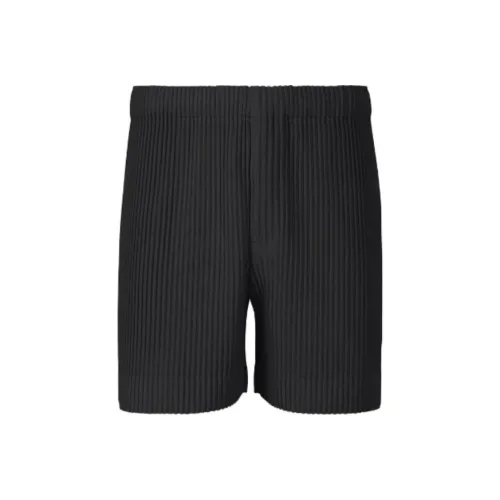 Homme Plissé Issey Miyake SS24 Повседневные шорты Мужские Черные