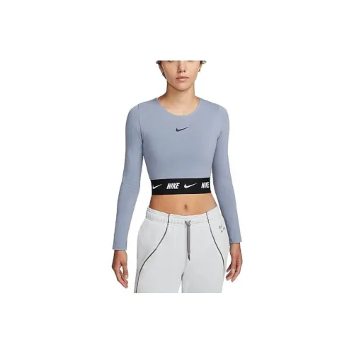 NIKE Светло-лавандовый Женские Короткие Топы