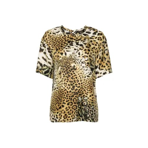 Roberto Cavalli SS24 T Рубашка Женская Многоцветная