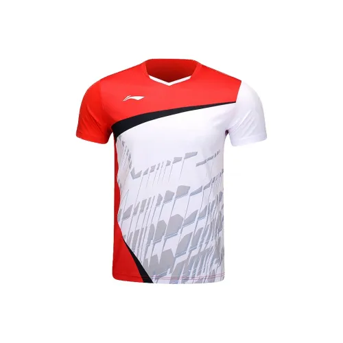 LINING Бадминтон Джерси Унисекс Вермильон