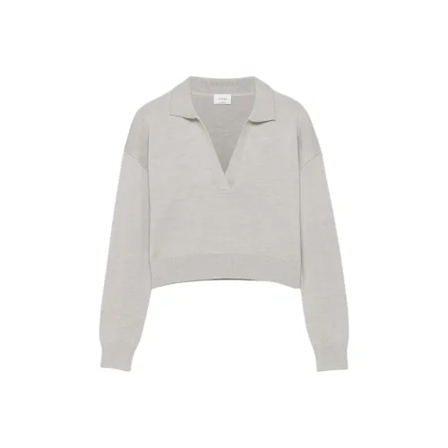 ARITZIA WILFRED Clara Мериносовая шерсть Обхват талии Свитер Женские Heather Chrome Heather Chrome Серый