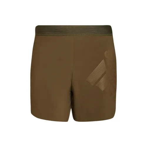 Adidas Спортивные шорты Мужские Темно-оливково-зеленые