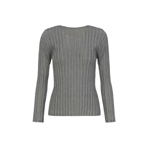 PLEATS PLEASE ISSEY MIYAKE Серые Женские Рубашки T