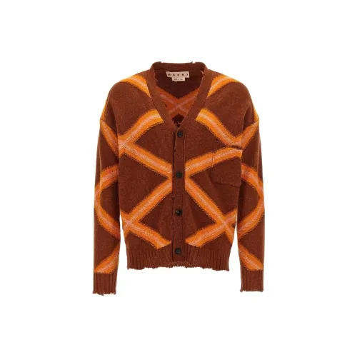 MARNI Коричневый Мужской Трикотаж