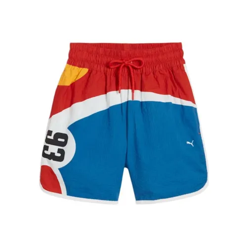PUMA Спортивные шорты Мужские Красные Синие