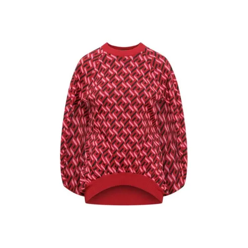 VERSACE Женские свитеры красного цвета