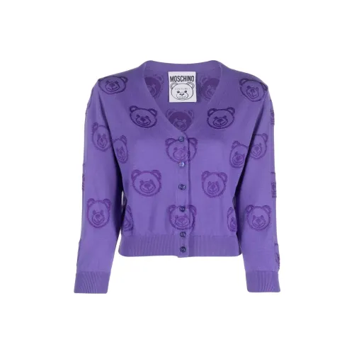 MOSCHINO Фиолетовые Женские Свитеры