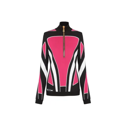 BALMAIN Свитер Женский Черный Розовый