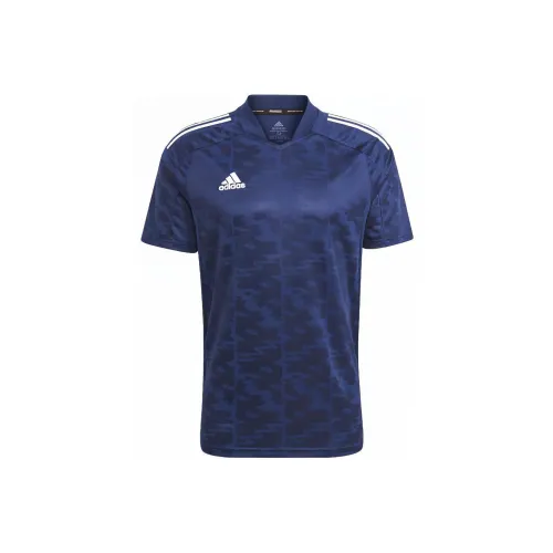 Adidas Condivo 21 PRIMEBLUE Джерси Футбол Джерси Мужской Темно-синий