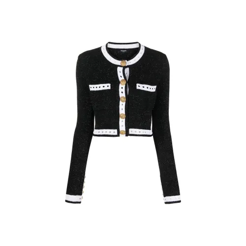 BALMAIN Черный Женские Короткие Топы