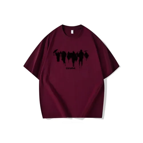 HIPHOPPUNKS Бургундская унисекс футболка