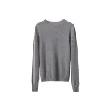 Серый круглый вырез