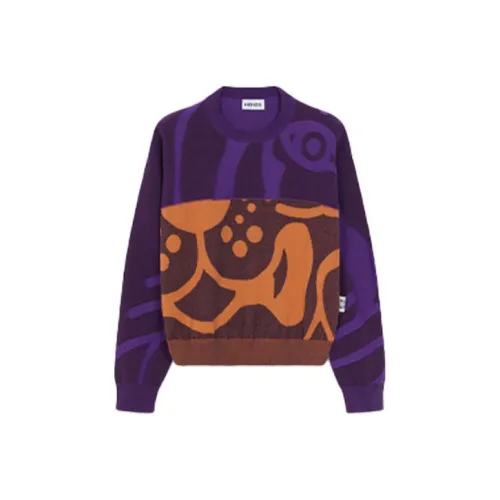 KENZO Женские свитеры баклажаново-фиолетового цвета
