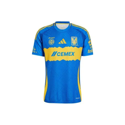 Adidas SS24 Футбол Джерси Мужской Синий Желтый