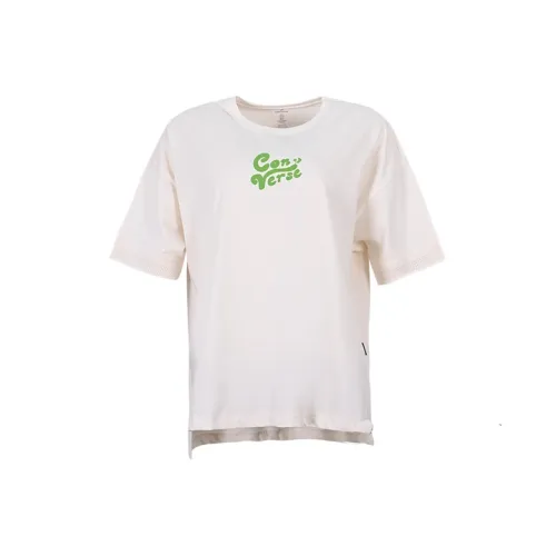 Конверс T-рубашка с рукавом-кафтан женская белая