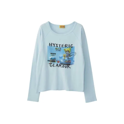 HYSTERIC GLAMOUR SS24 T Рубашка Женская Синяя