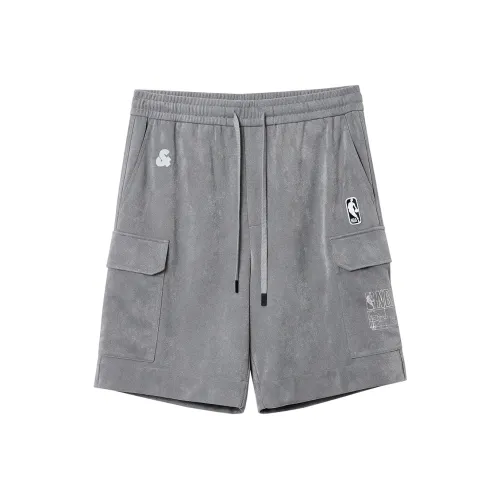 JACK&JONES Jack&Jonesxnba E40 Серый цвет Малиновки Мужские Повседневные шорты
