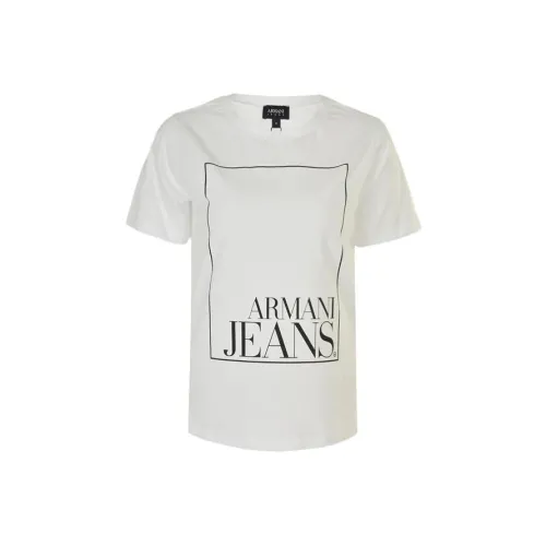 ARMANI JEANS Белые Женские T-рубашки